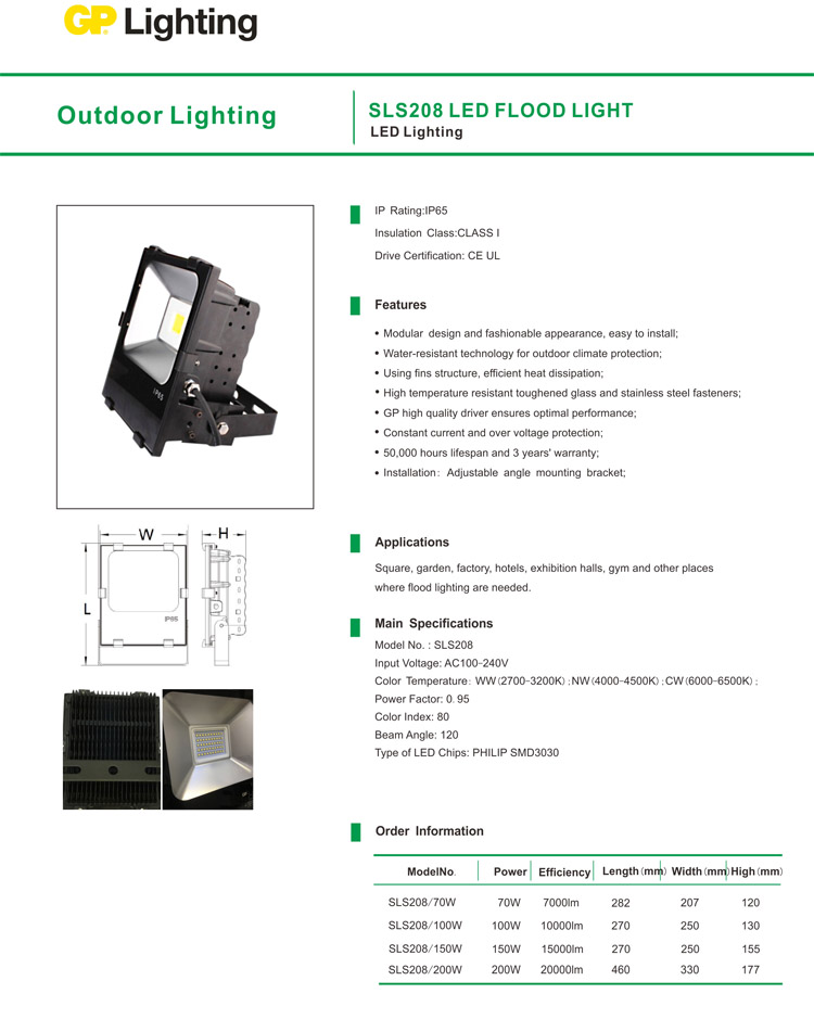 New Flood Light Product Sls208 Gold Pearl Lighting Technology Ltd